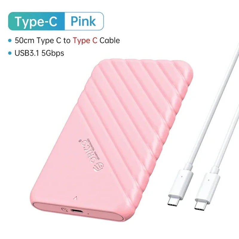 ORICO  2.5" External Storage HDD Case MicroB USB3.0 to SATA 5Gbps HDD SSD Hard Drive Enclosure Support UASP for PC Laptop
