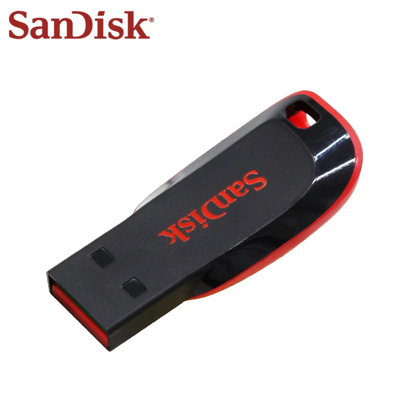 SanDisk Cruzer Blade USB 2.0 Flash Drive CZ50 16GB 32GB 64GB 128GB Original Pendrive Memory Stick for Computer