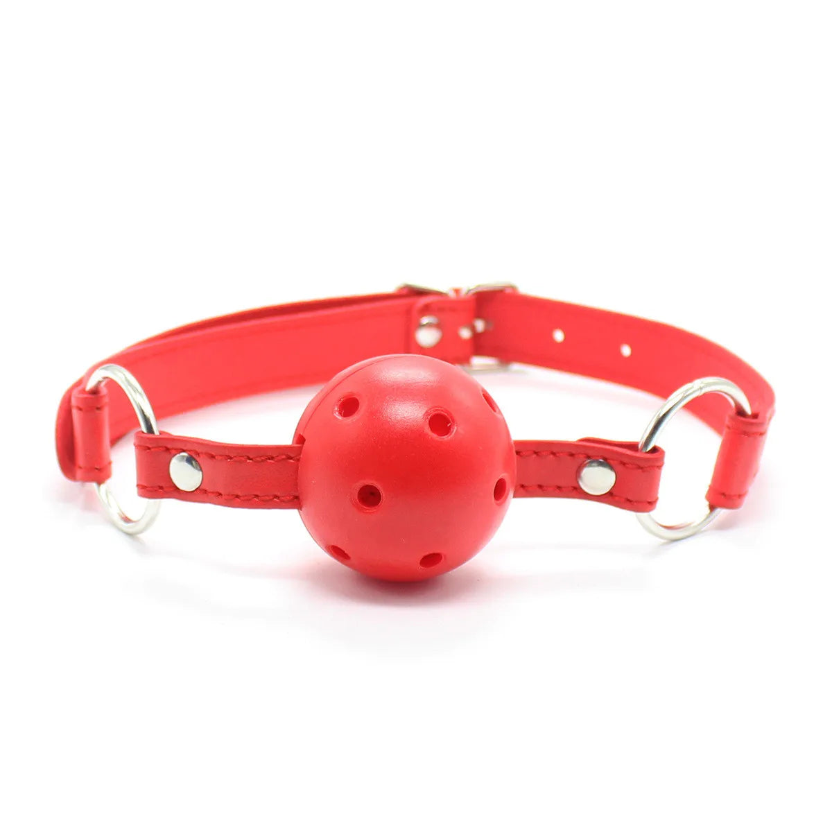 Adult Toys of Hard Ball Gag Mouth Gag 3 Breathing Holes Ball Plug for SM Game