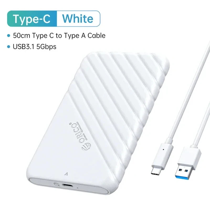 ORICO  2.5" External Storage HDD Case MicroB USB3.0 to SATA 5Gbps HDD SSD Hard Drive Enclosure Support UASP for PC Laptop