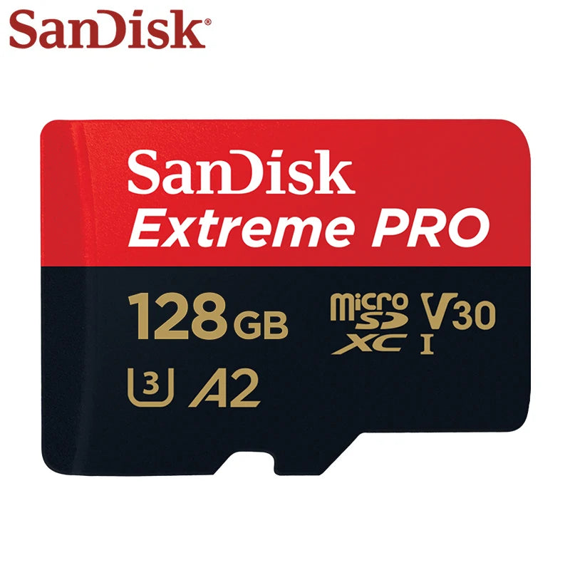 High Speed SanDisk Microsd Memory Card U3 C10 A2 V30 4K Extreme Pro Micro SD Card Up to 200Mb/s Flash TF Card for Phone Camera