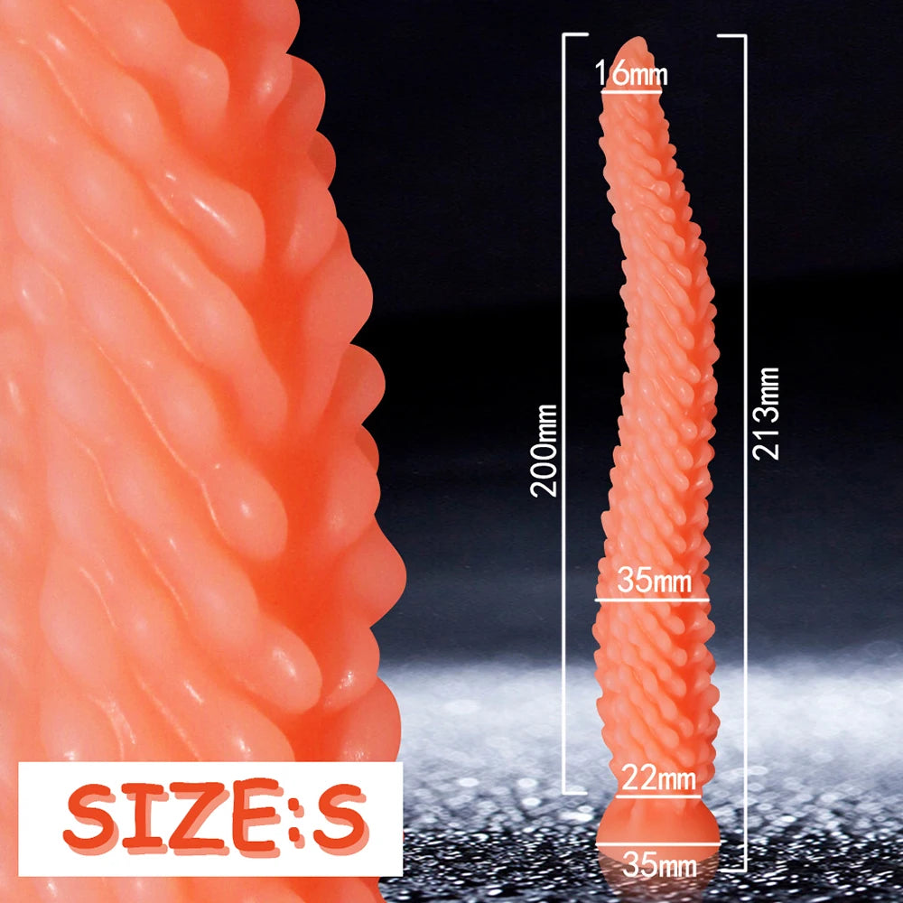 Monster Tentacle Silicone Dildo,Anal Dildo Anal Toys with Strong Suction Cup,Long Butt Plug for G Spot & Prostate Massager,Adult