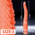 Monster Tentacle Silicone Dildo,Anal Dildo Anal Toys with Strong Suction Cup,Long Butt Plug for G Spot & Prostate Massager,Adult