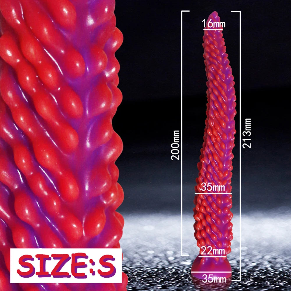 Monster Tentacle Silicone Dildo,Anal Dildo Anal Toys with Strong Suction Cup,Long Butt Plug for G Spot & Prostate Massager,Adult