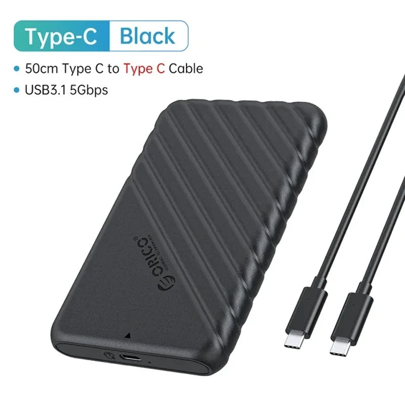ORICO  2.5" External Storage HDD Case MicroB USB3.0 to SATA 5Gbps HDD SSD Hard Drive Enclosure Support UASP for PC Laptop