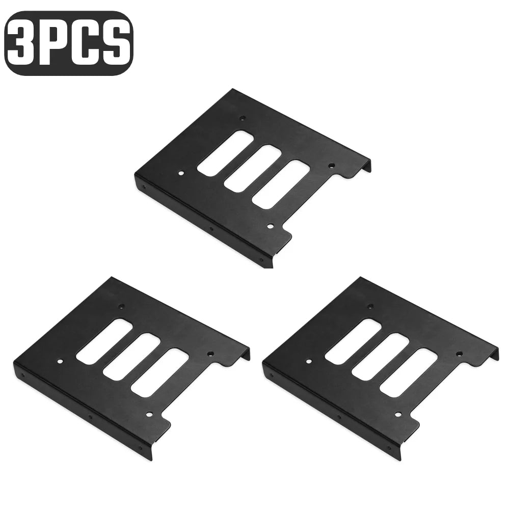 3-1PCS 2.5 inch SSD HDD to 3.5 inch Mounting Adapter Bracket for PC Computer Metal Hard Drive Holder Dock Enclosure SATA IDE SSD